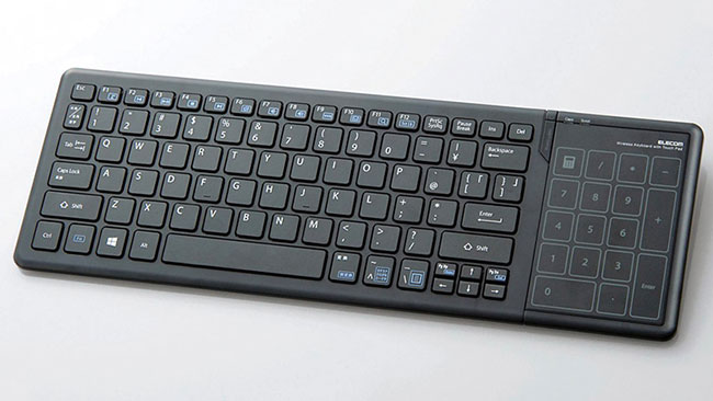 Elecon представила беспроводную Win8-клавиатуру с сенсорным цифровым блоком