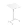 Стол для ноутбука, цвет белый, МДФ, глянц. эмаль, белый металл. каркас, размер 55 см(ш) х 40 см (д) х 58/71 см (в) LT-HG004/white