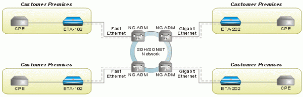 ETX-102, ETX-201, ETX-202. Демаркационные устройства Carrier Ethernet