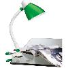Светильник "Бюрократ" настольный, на клипе, зеленый + белая штанга, лампа энергосберегающая E27 13 Вт (нет в комплекте) BL-130H/Green